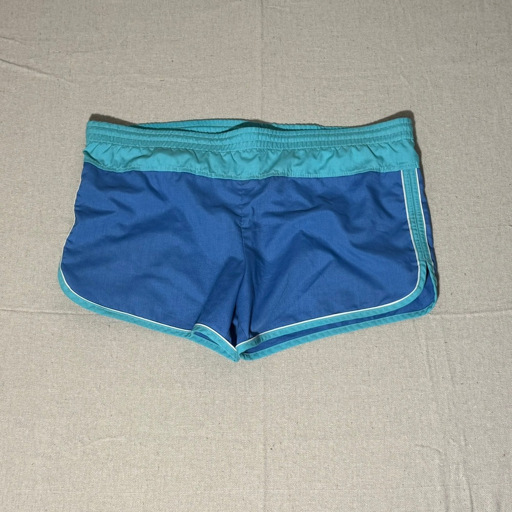 Vintage Jantzen Swim Trunks Mens Blue Teal Board Shorts Made in USA Retro XL